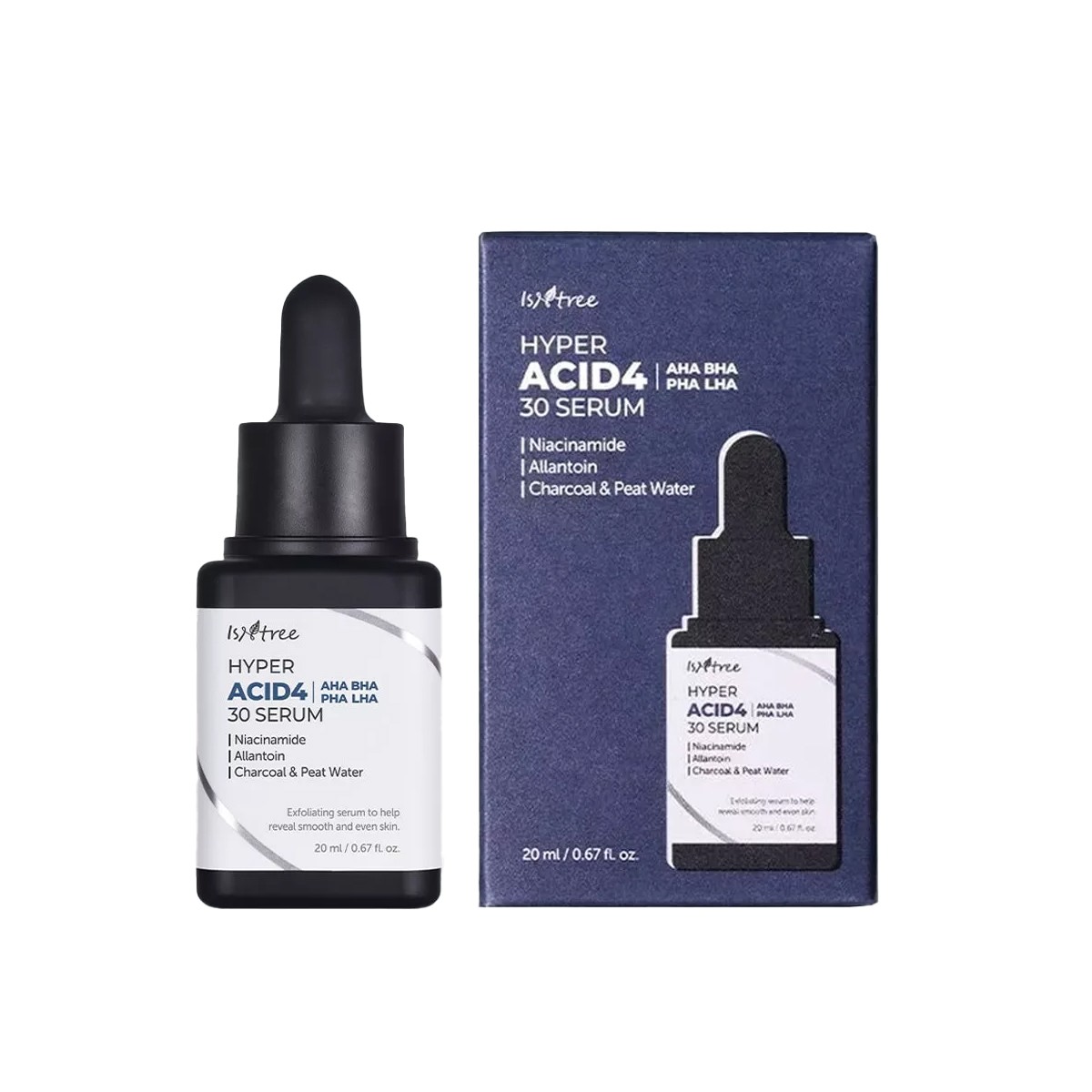 Isntree Hyper Acid4 AHA BHA LHA 30 Serum 20ml