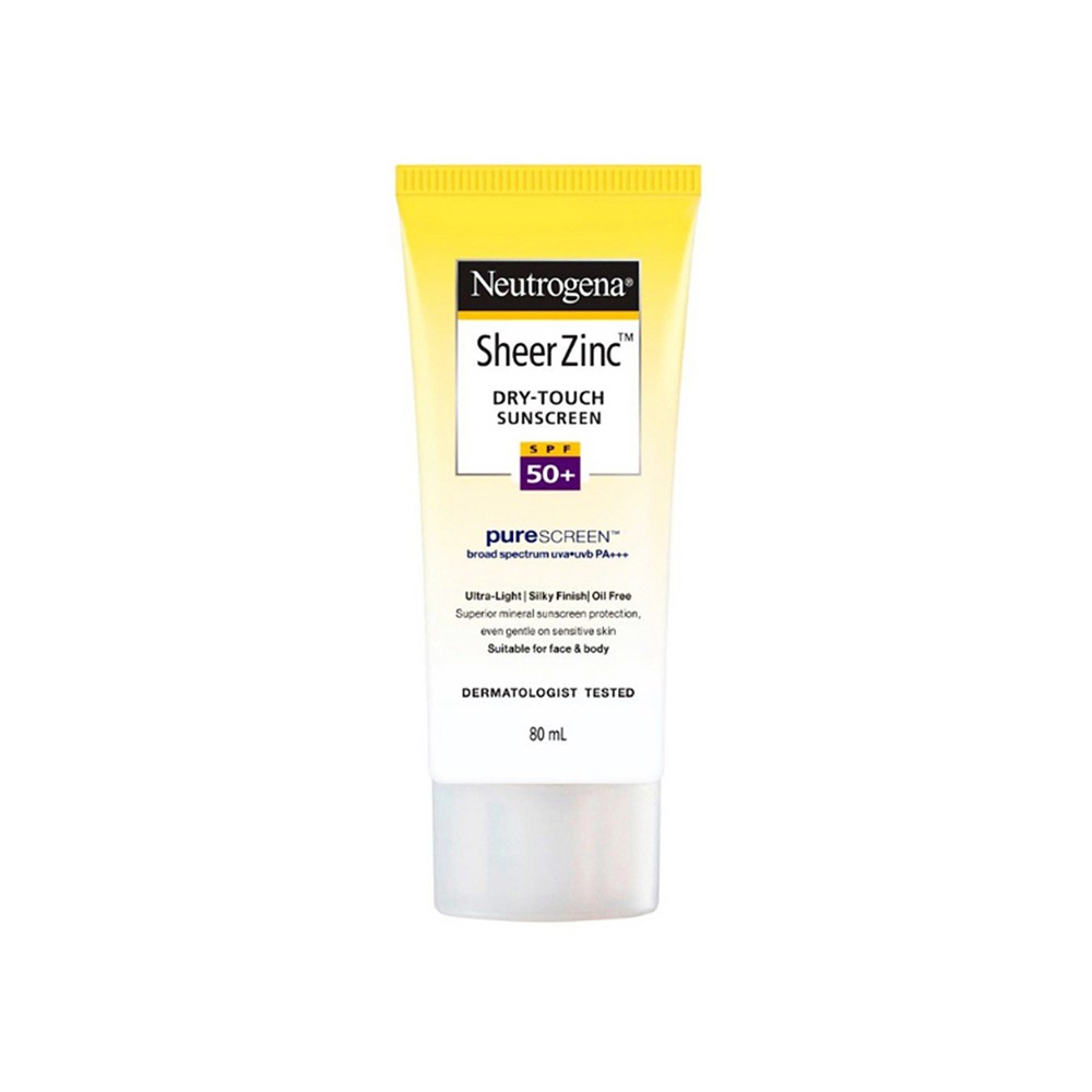 Neutrogena Sheer Zinc Dry Touch Sunscreen SPF50+ 80ml