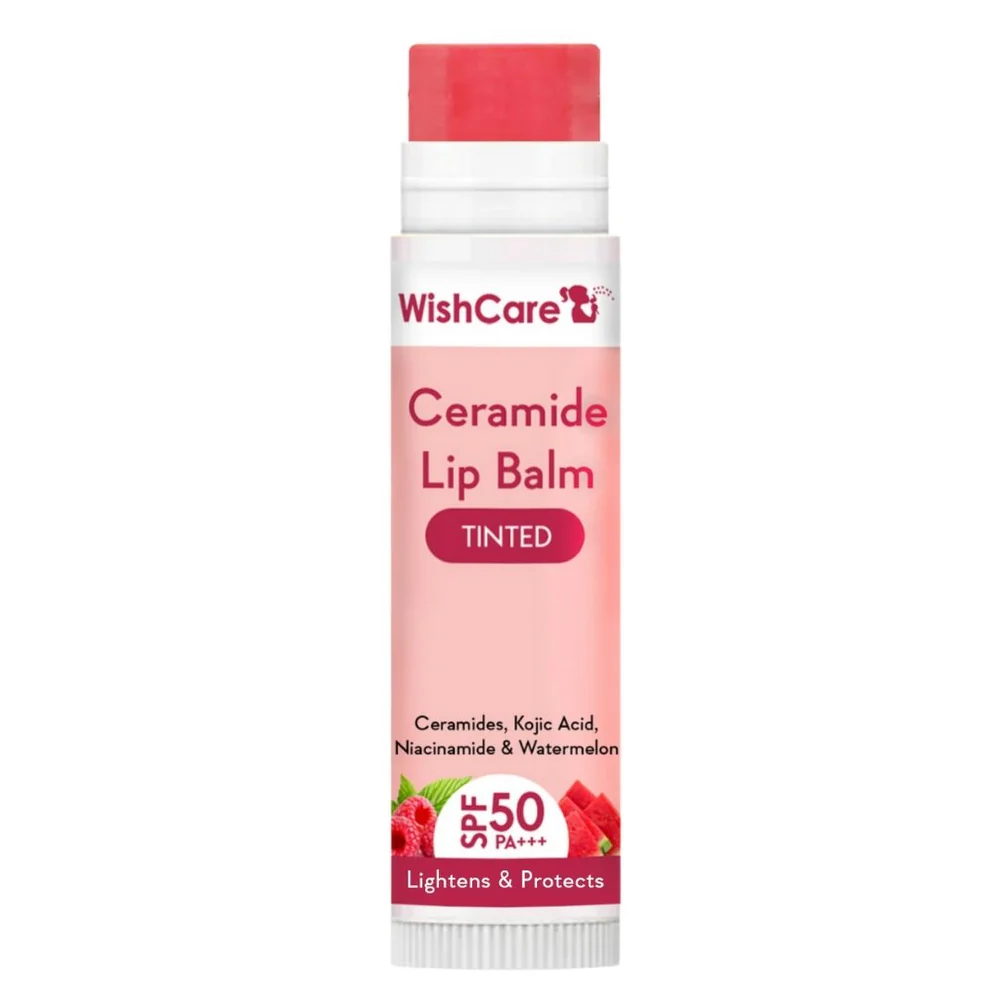 WishCare Ceramide Lip Balm with SPF 50 PA+++ (Tinted) 5gm