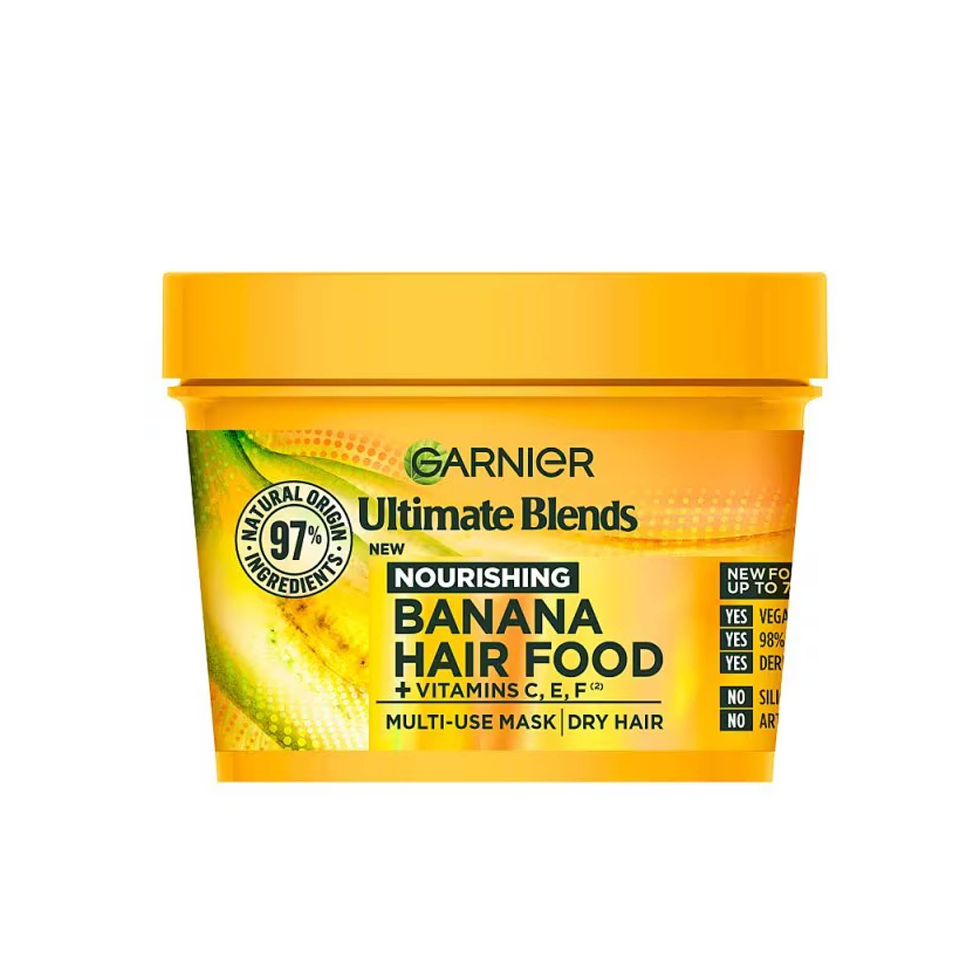 Garnier Ultimate Blends Hair Food Banana 3-in-1 Dry Hair Mask Treatment 400ml