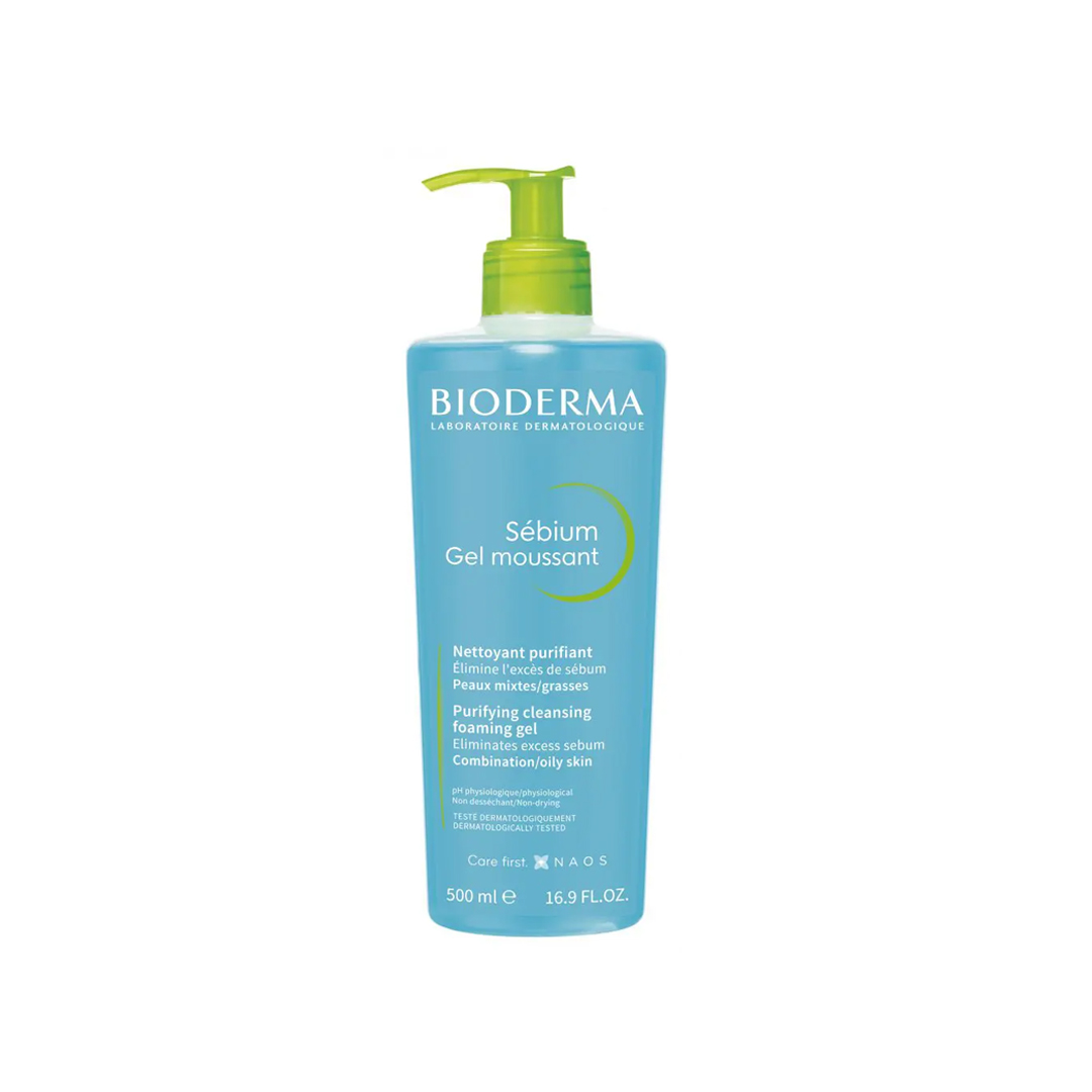 Bioderma Sebium Gel Moussant Purifying Foaming Gel 500ml