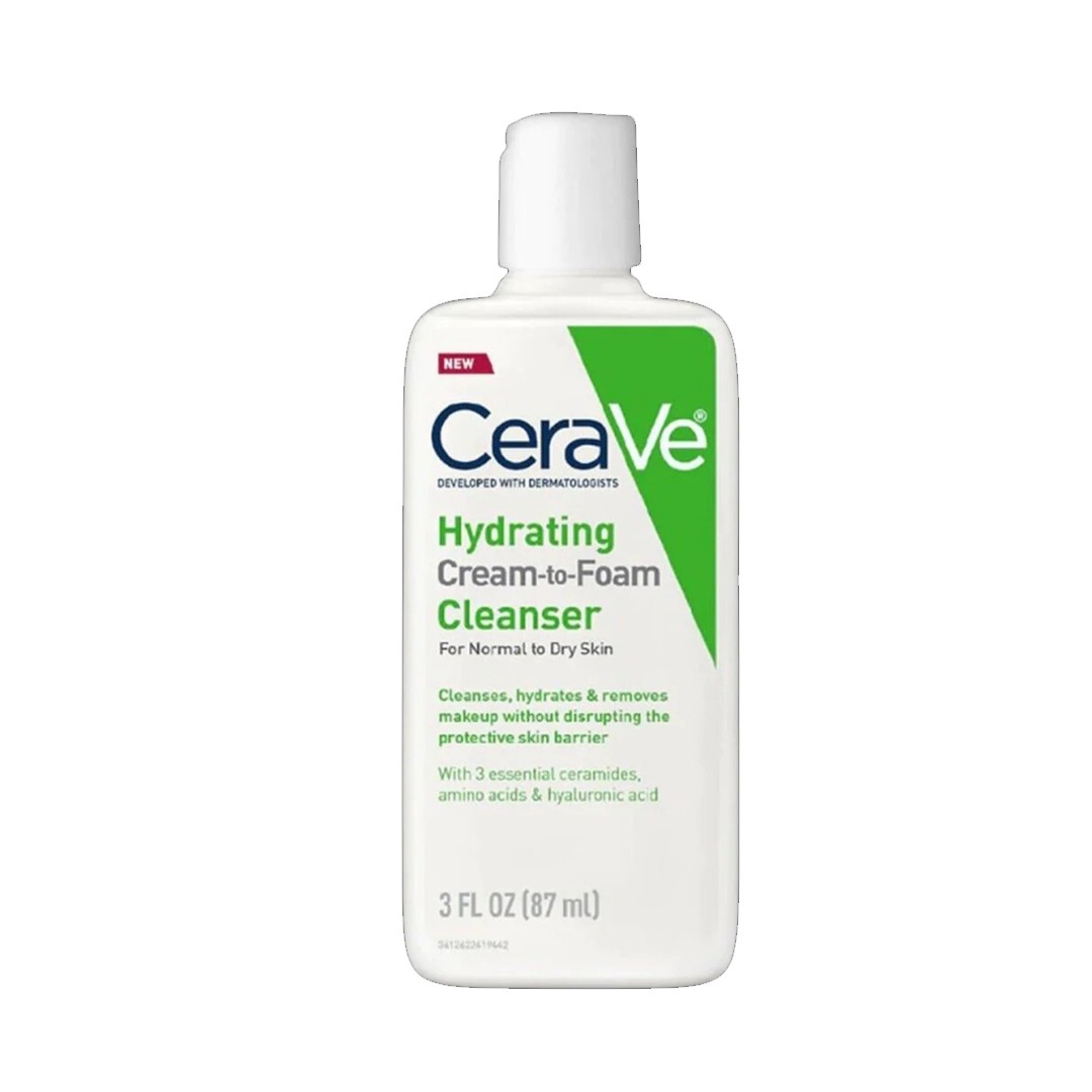 CeraVe Hydrating Cream to Foam Cleanser For Normal to Dry Skin 87ml